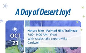 Image: A Day of Desert Joy - Nature hike with rattle snake expert Mike Cardwell