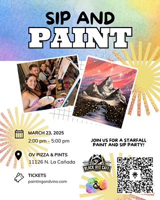 Image: ACOTAR Starfall Paint and Sip at OV Pizza & Pints