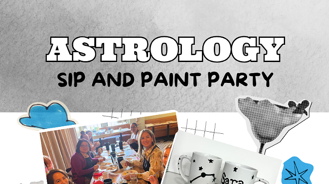 Image: Astrology Sip and Paint Party ✨