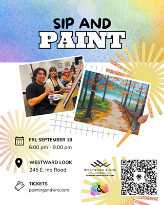 Image: Autumn Path Paint and Sip at Westward Look