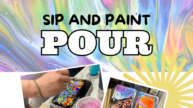 Image: Beginner Paint Pour, Pour Painting Class at Hotel McCoy