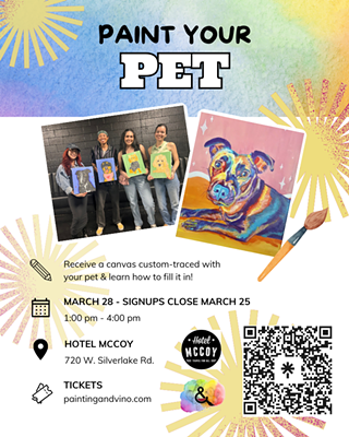 Image: Beginner Paint Your Pet &ndash; Scroll for Ticket/Photo Link! 🐾✨