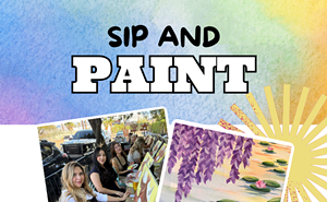 Image: Beginner Water Lilies Sip and Paint