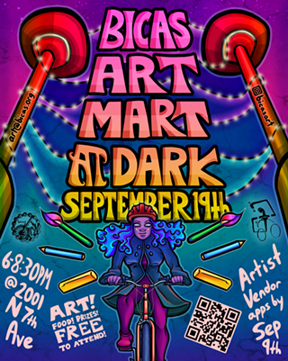 Image: BICAS Art Mart at Dark