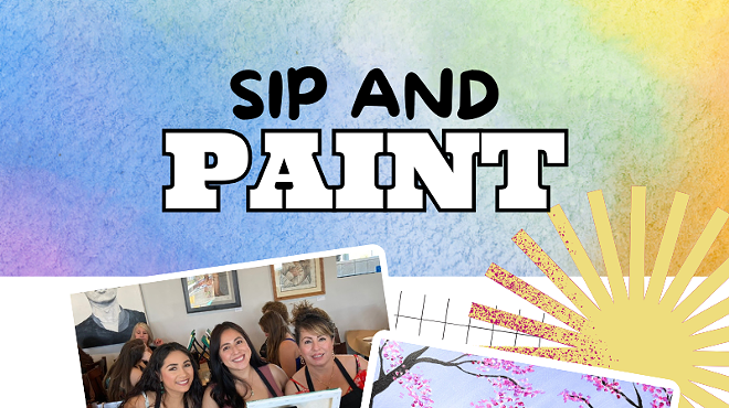 Image: Blue Pickup Sip and Paint at Reforma