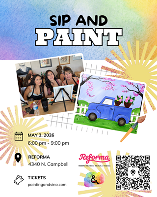 Image: Blue Pickup Sip and Paint at Reforma