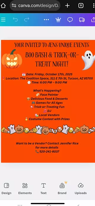 Image: Boo bash and trick or treat night