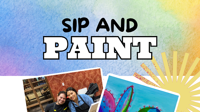 Image: Colorful Cactus Paint and Sip at Roadies