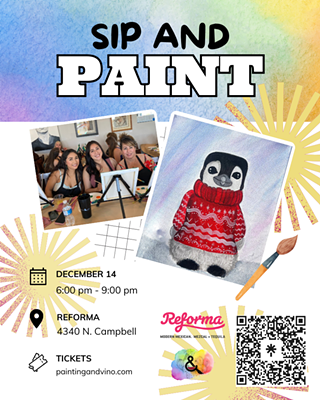Image: Cozy Penguin Paint and Sip at Reforma