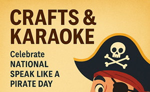 Image: Crafts & Karaoke - Pirate Night @ Poppin' Off