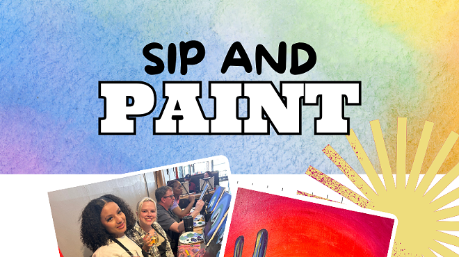 Image: Desert Days Paint and Sip at Bawker Cider