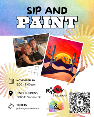 Image: Desert Days Paint and Sip + Margarita Monday