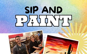 Image: Desert Evening Paint and Sip at Roadhouse Cinemas