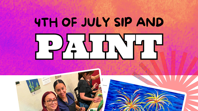 Image: Desert Fireworks Paint and Pints at Button Brew House