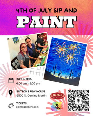 Image: Desert Fireworks Paint and Pints at Button Brew House