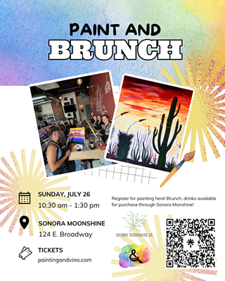 Image: Desert Paint and Brunch at Sonora Moonshine