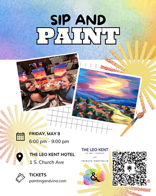 Image: Desert Path Paint and Sip at Leo Kent