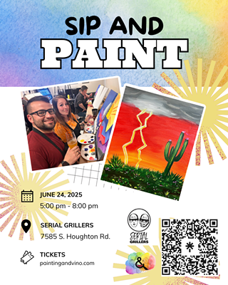 Image: Desert Storm Paint and Sip at Serial Grillers (Vail)