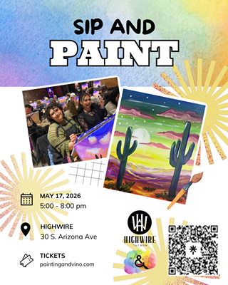 Image: Dreamy Desert Sip & Paint at HighWire