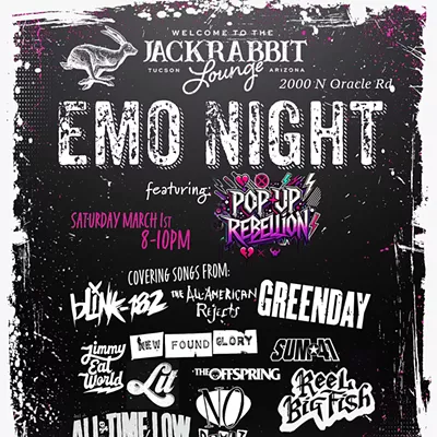 Image: Emo Night at Jackrabbit Lounge with Pop Up Rebellion