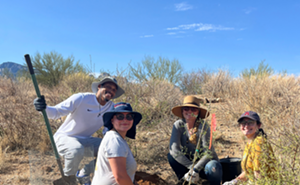 Image: Erosion control rockwork with the Coalition for Sonoran Desert Protection
