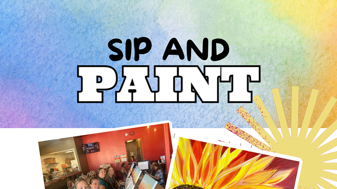 Image: Fall Sunflower Paint and Sip at OV Pizza