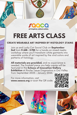 Image: Free Art Class - Histology Inspired Fashion for Gallery Exhibition
