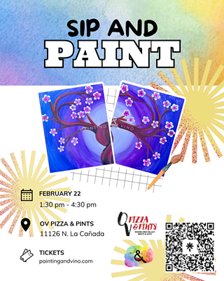 Image: Friendship Tree Paint and Sip at OV Pizza