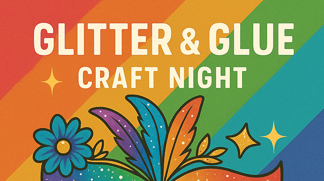 Image: Glitter & Glue Crafts - Masquerade Masks @ Poppin' Off