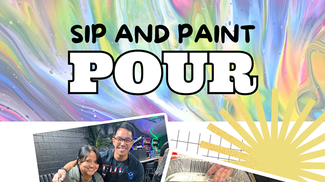Image: Guided Paint Pour & Sip at Bumsted&rsquo;s
