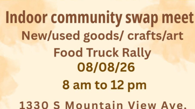 Image: Indoor community swap meet