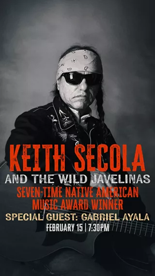 Image: Keith Secola & The Wild Javelinas with special guest Gabriel Ayala