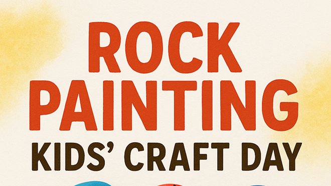 Image: Kids' Craft Day - Rock Painting @ Poppin' Off