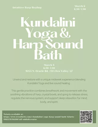 Image: Kundalini Yoga & Harp Sound Bath