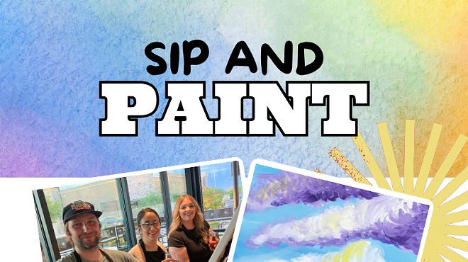 Image: Lavender Skies Sip and Paint at DiBella&rsquo;s