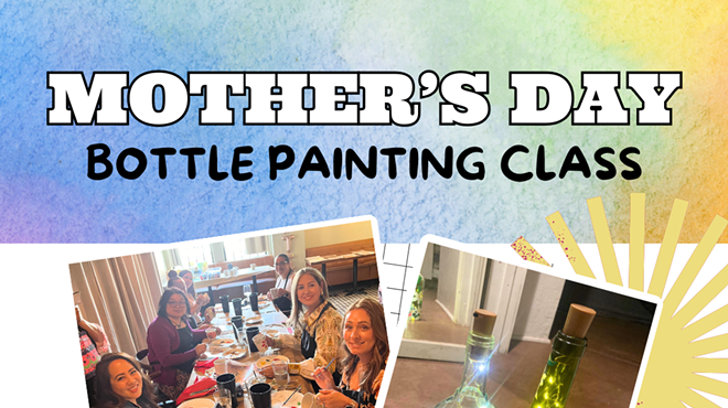 Image: Mother’s Day Bottle Painting at Button Brew House