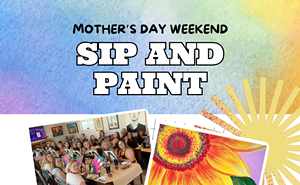 Image: Mother&rsquo;s Day Sunflower Sip and Paint