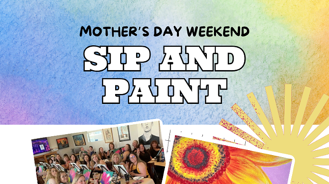 Image: Mother&rsquo;s Day Sunflower Sip and Paint
