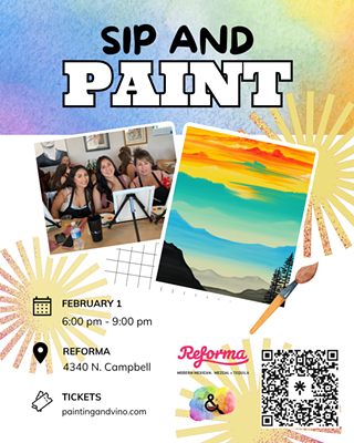 Image: Mount Lemmon Sunrise Paint and Sip at Reforma