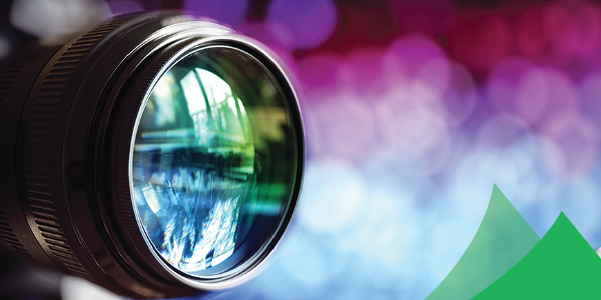 colorful camera lens