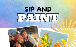 Image: Neon Cacti Sip & Paint at HighWire