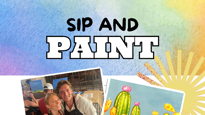 Image: Neon Cacti Sip & Paint at HighWire