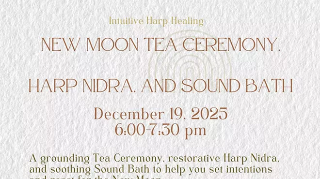 Image: New Moon Tea Ceremony, Harp Nidra, and Sound Bath