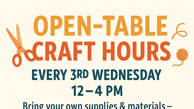 Image: Open Table Craft Hours @ Poppin' Off