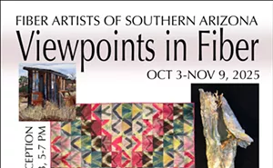 Image: Opening reception, "Viewpoints in Fiber," artwork by Fiber Artists of Southern Arizona