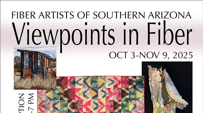 Image: Opening reception, "Viewpoints in Fiber," artwork by Fiber Artists of Southern Arizona