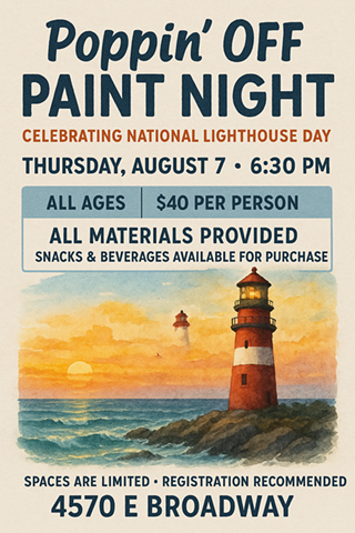 Image: Paint Night - Lighthouses @ Poppin' Off