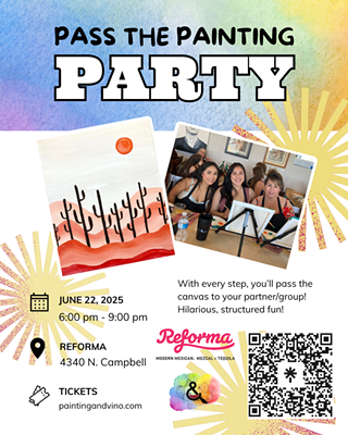 Image: Pass The Painting – A Paint and Sip Party