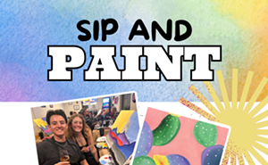 Image: Pastel Cactus Paint and Sip at Tandem Eatery