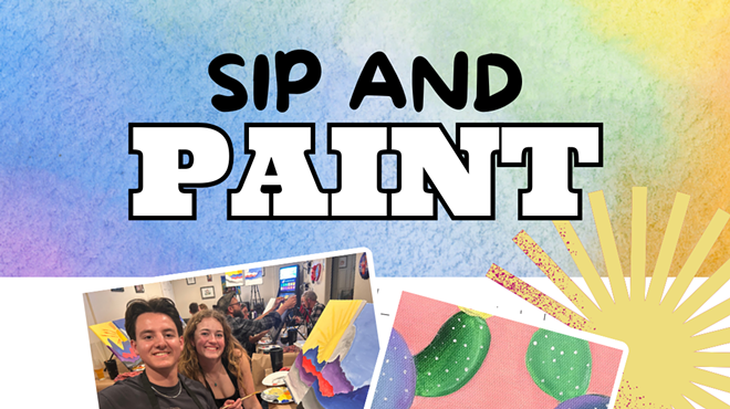 Image: Pastel Cactus Paint and Sip at Tandem Eatery
